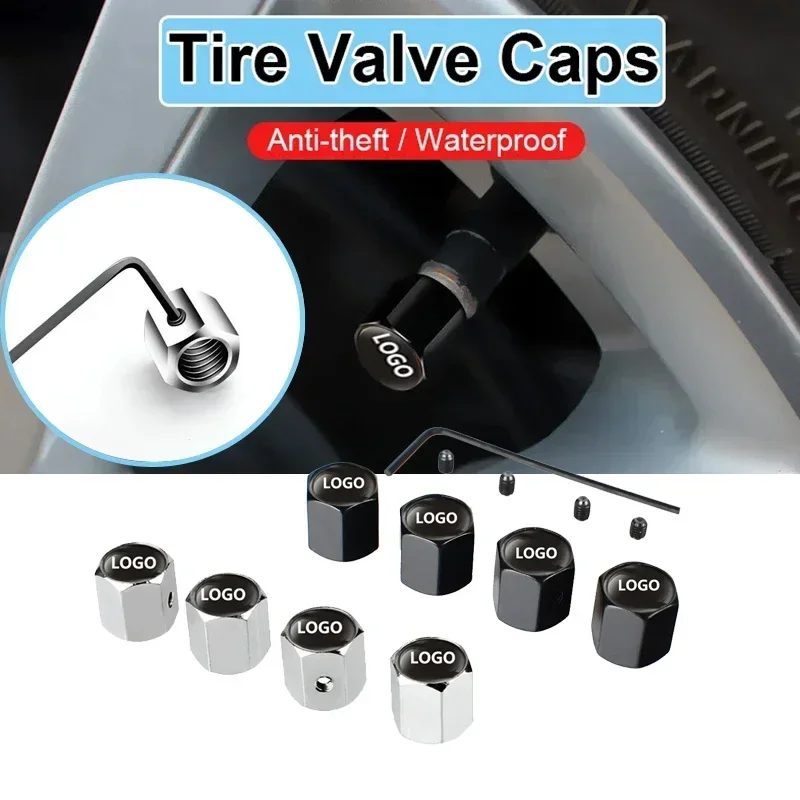 

Anti-theft Car Logo Tire Valve Caps Wheel Emblem Stem Covers for Mercedes Benz AMG W204 W205 W210 W212 W164 CLK CLA GLC SLK G300