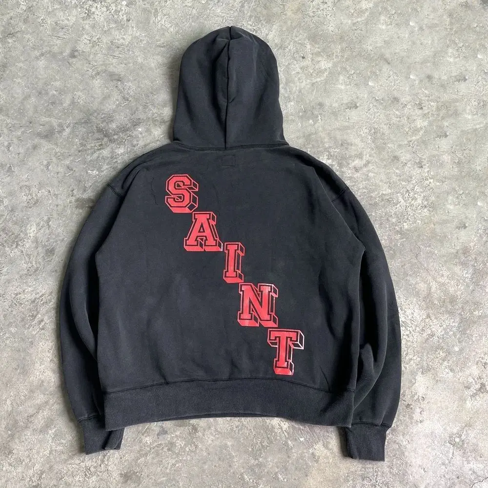 ياو موضة سانت أوف مايكل 24ss القطن خمر البلوز بلايز الرجال كبيرة الحجم عادية مقنع الشارع الشهير البلوز هوديس للرجال