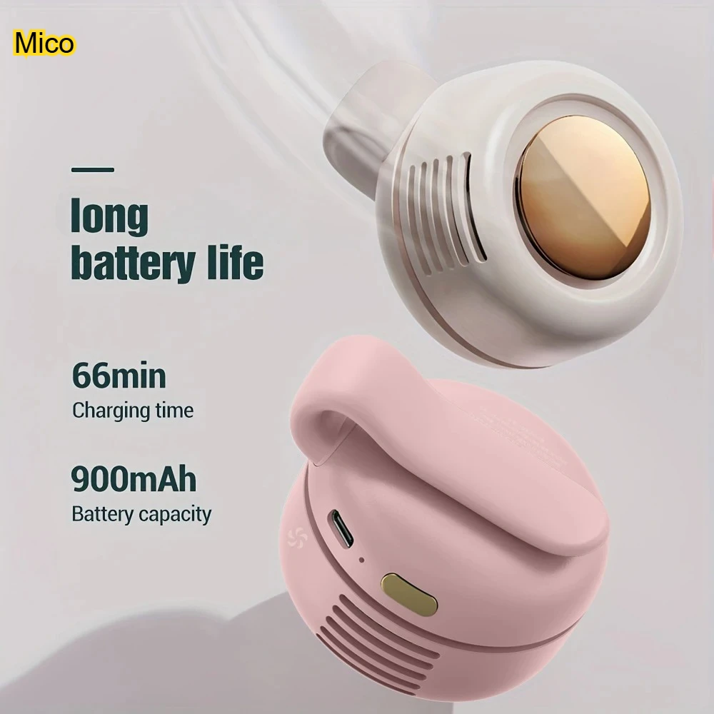 

Waist Clip Portable Charging Fan, Silent Strong Wind Mini Whirlwind Fan, Multifunctional Desktop Ornament for Home Office