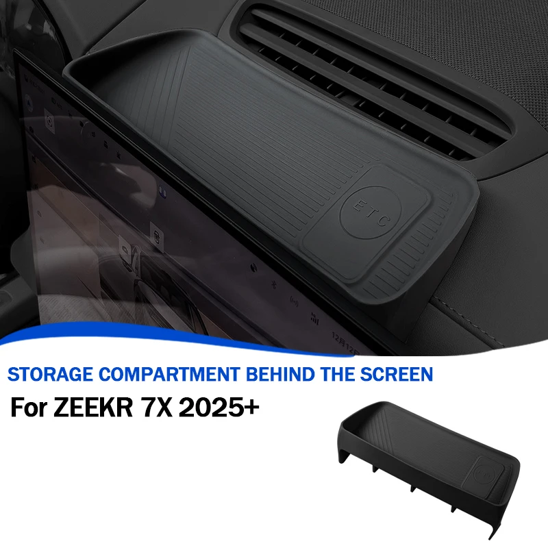 

For ZEEKR 7X 2024+ Storage Box Behind Screen Silicone Centre Console Navigation Screen Interior Upgrade Car Accessories