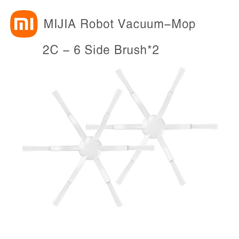 XIAOMI MIJIA Robot Vacuum Cleaner 1C 1T 2C Dirt Disposal Original Spare Side Roller HEPA Filter Main brush Mop Parts