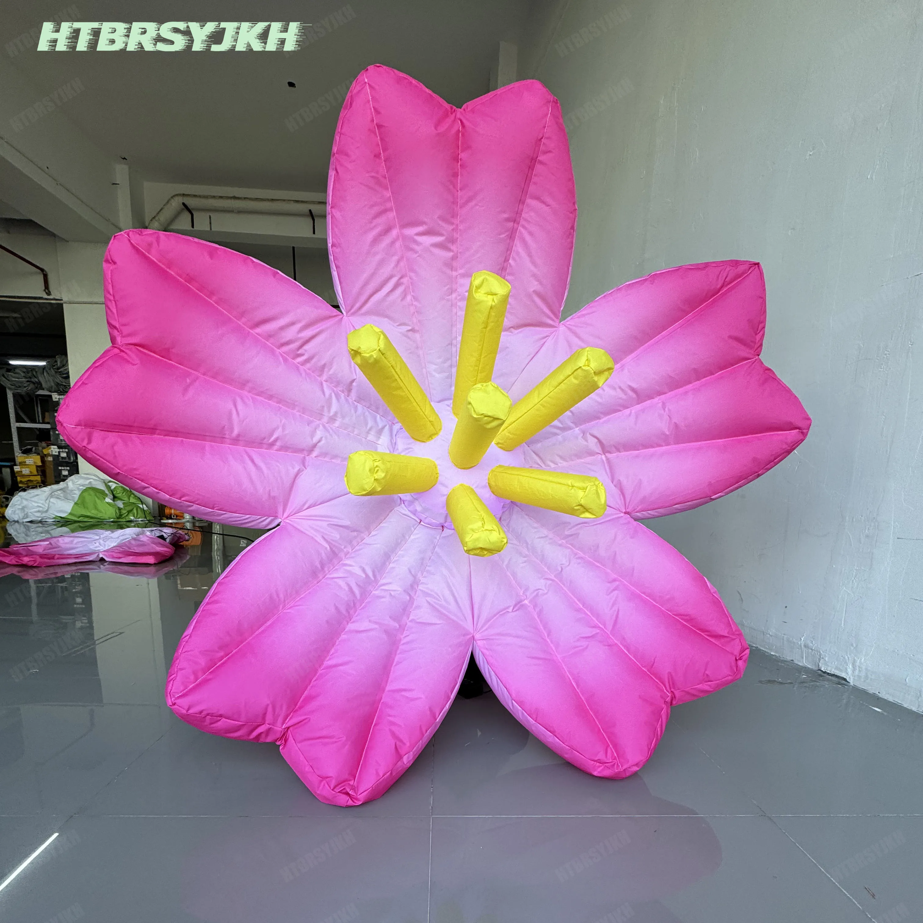 رخيصة نفخ زهرة ملهى ليلي الديكور الدعائم مع تغيير لون الصمام ضوء نادي الحدث الإعلان الدعائم المرحلة ديكور #1