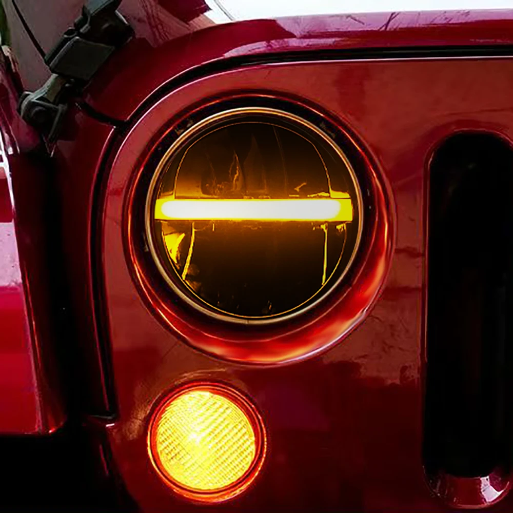 

Lantsun J226 1-pair LED Headlights Hi/Lo Beam Head Lamp 7-inch Aluminum Alloy Driving Lights for Jeep for Wrangler JK07-17