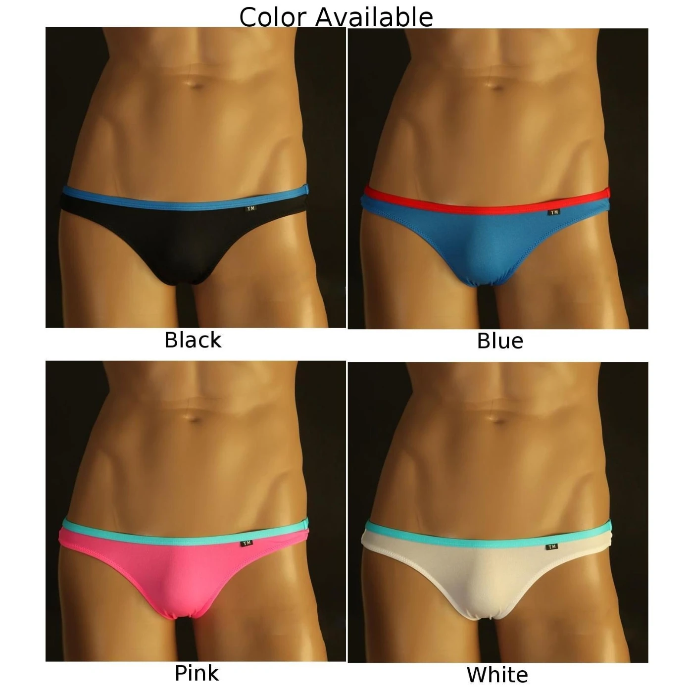 Men\'s Panties Comfortable Thongs Breathable Underwear Bikini Briefs G-String Underpants Short Silky Underwear Sensual Lingerie