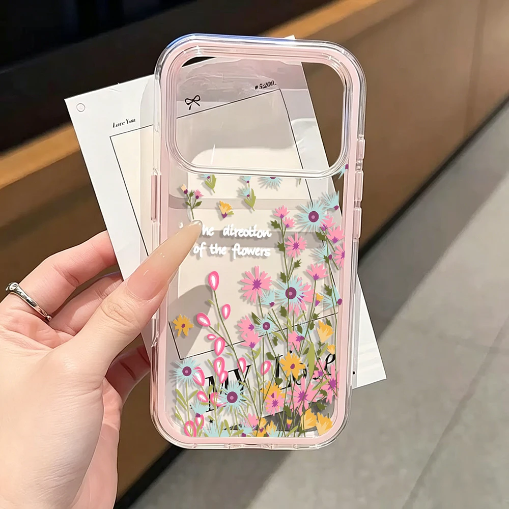Wild Flowers Aesthetic Phone Case For Samsung Galaxy S26 Ultra S25 S24 edge s22 s23 Plus FE A57 A54 A55 A35 A16 A36 A37 5G Cover