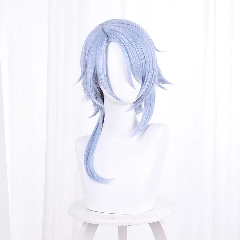 

Game Genshin Impact Kamisato Ayato Cosplay Wig Genshin Impact Kamisato Ayaka brother Ayato Wigs+Wig Cap