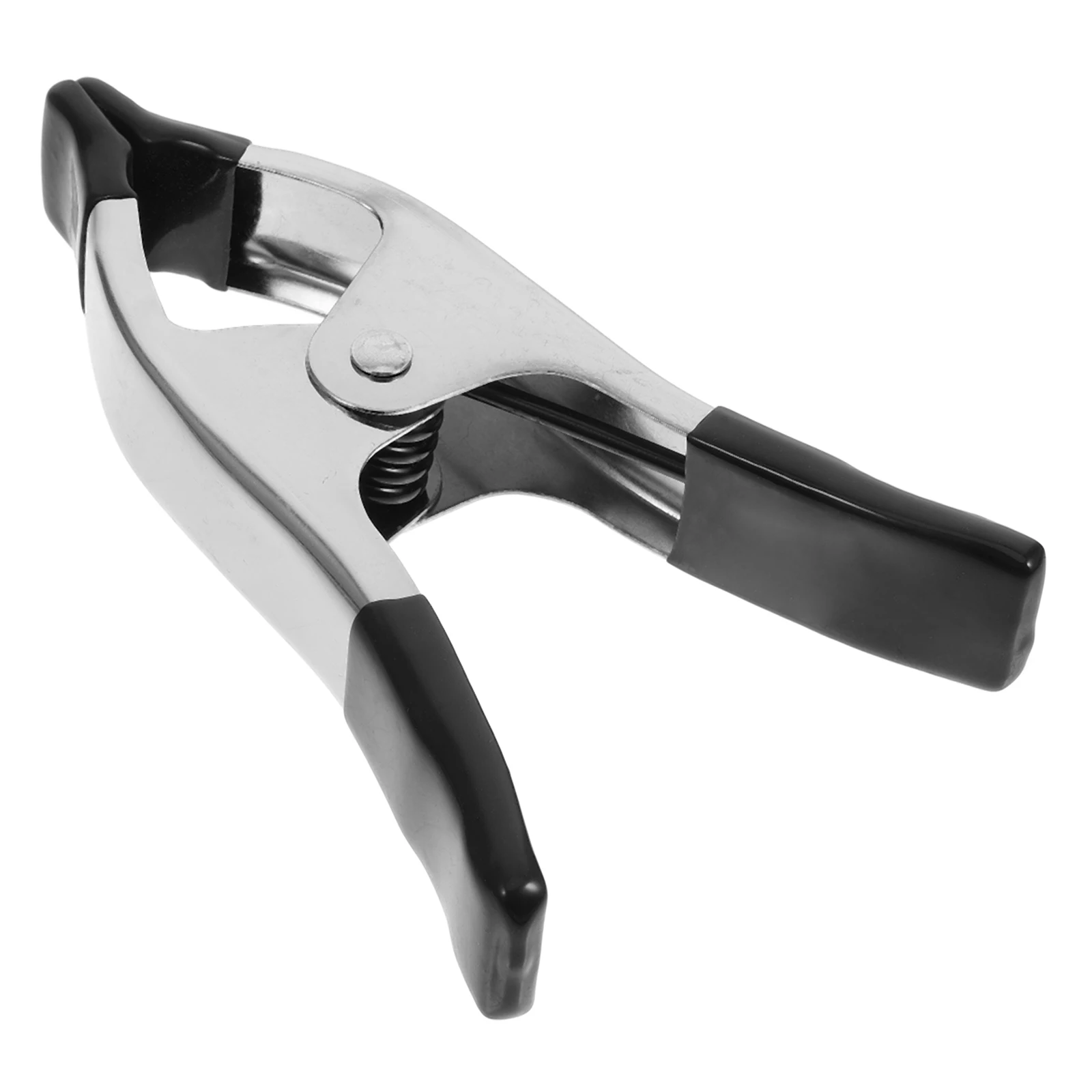 

6 Inch Nickel Plated A Shape Heavy Duty Spring Clamps for Photography Backdrops Home Crafts PVC Protected Metal Clamps large