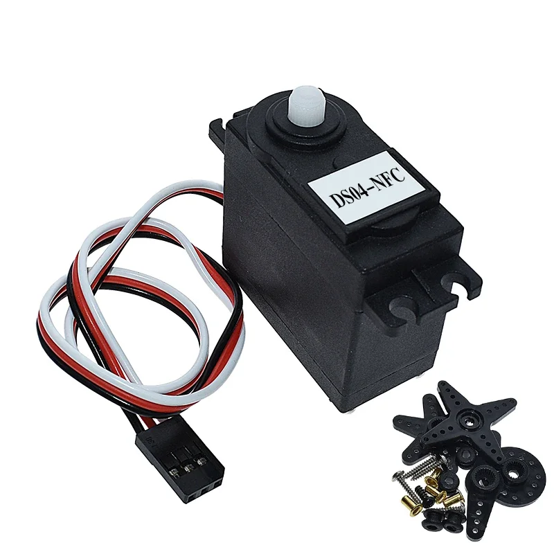 DS04-NFC Servo 360 degrés Rotation continue Servos moteur à engrenages cc voiture intelligente Robot Torsion 5.5 kg/cm DC 4.8 V-6 V bricolage électronique