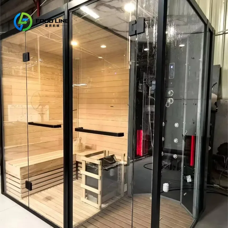 Customized Aromatherapy Steam Sauna Premium Traditional Sauna Room Cedar Wood Sauna Room for Home Wellness Spa