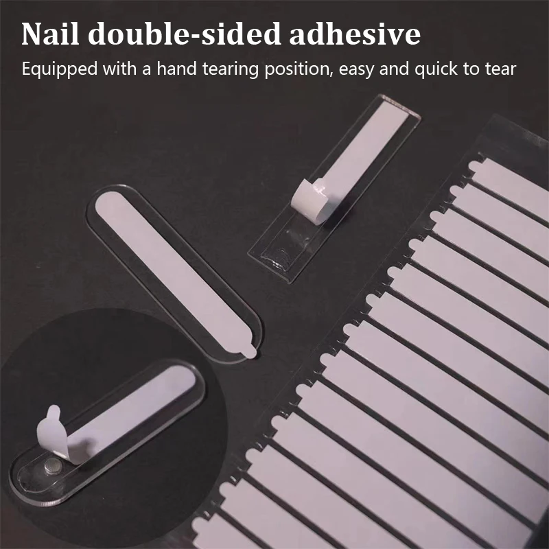 24/26pcs Double Sided Tape For Nails Display Press On Nails Adhesive Clear Tape For Nail Packaging Salon Supplies Showcase