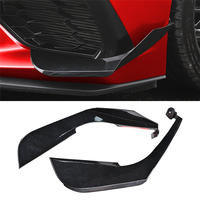 Front Side Canard Cover For Corvette C8 Stingray Z51 2020-2024 Side Bumper Air Vent Fins Trim