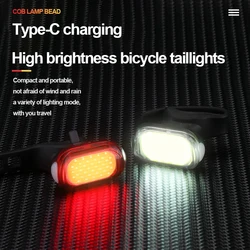 Bicycle lamp charging 4-speed mode, fast charging, waterproof, cycling lamp mountain bike taillight headlight set