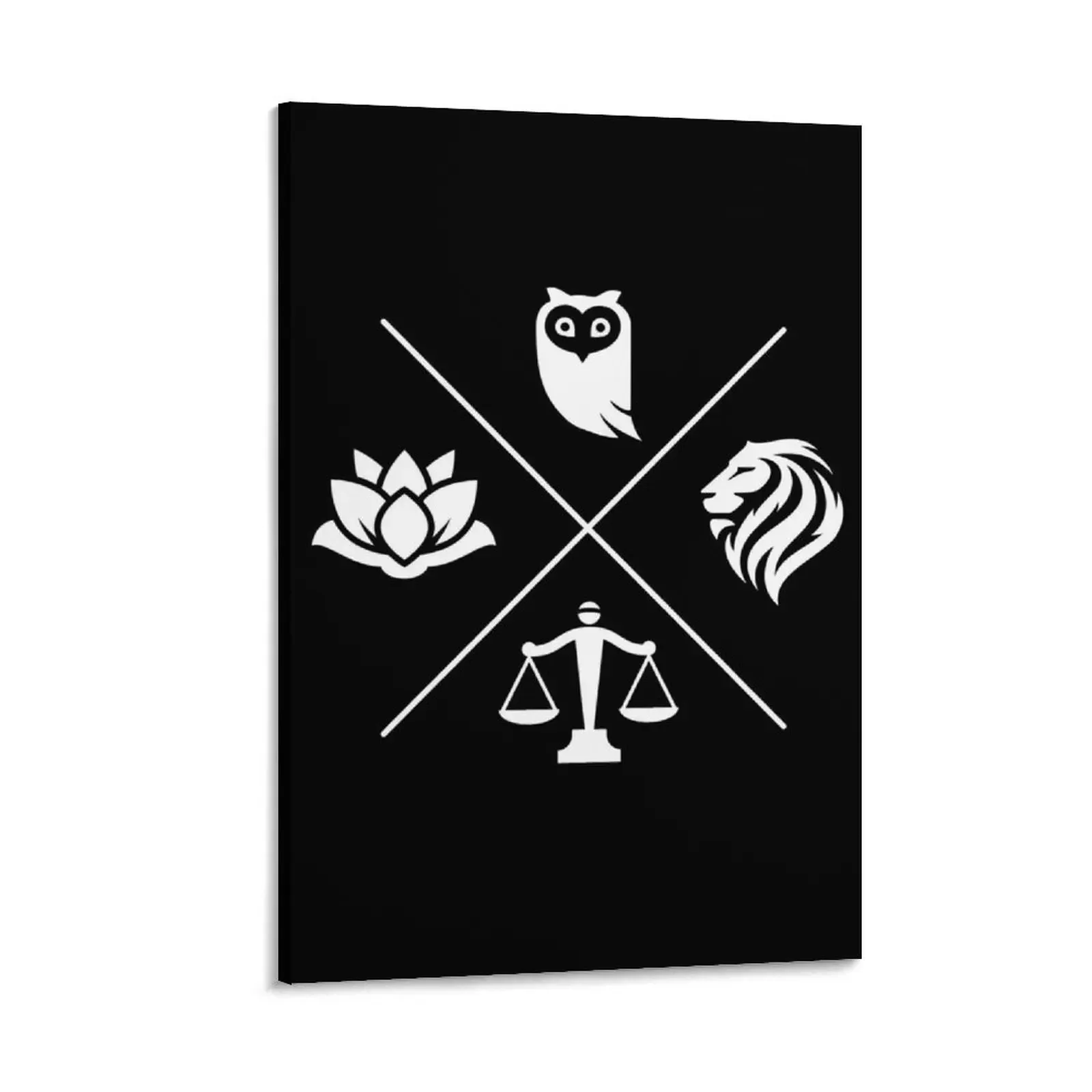 

Stoic Virtues Wisdom Temperance Justice Courage Stoicism Canvas Painting anime poster Decorative paintings Decor for room