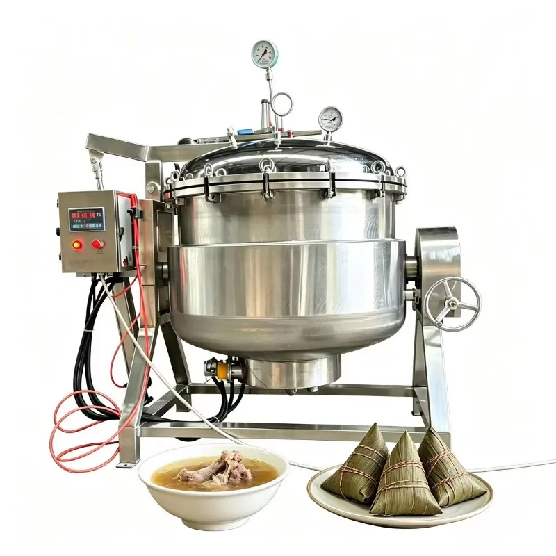 Large-capacity Boiled Bone Stock Pot Fully Automatic Pressure Cooker Commercial Pressure Cooker