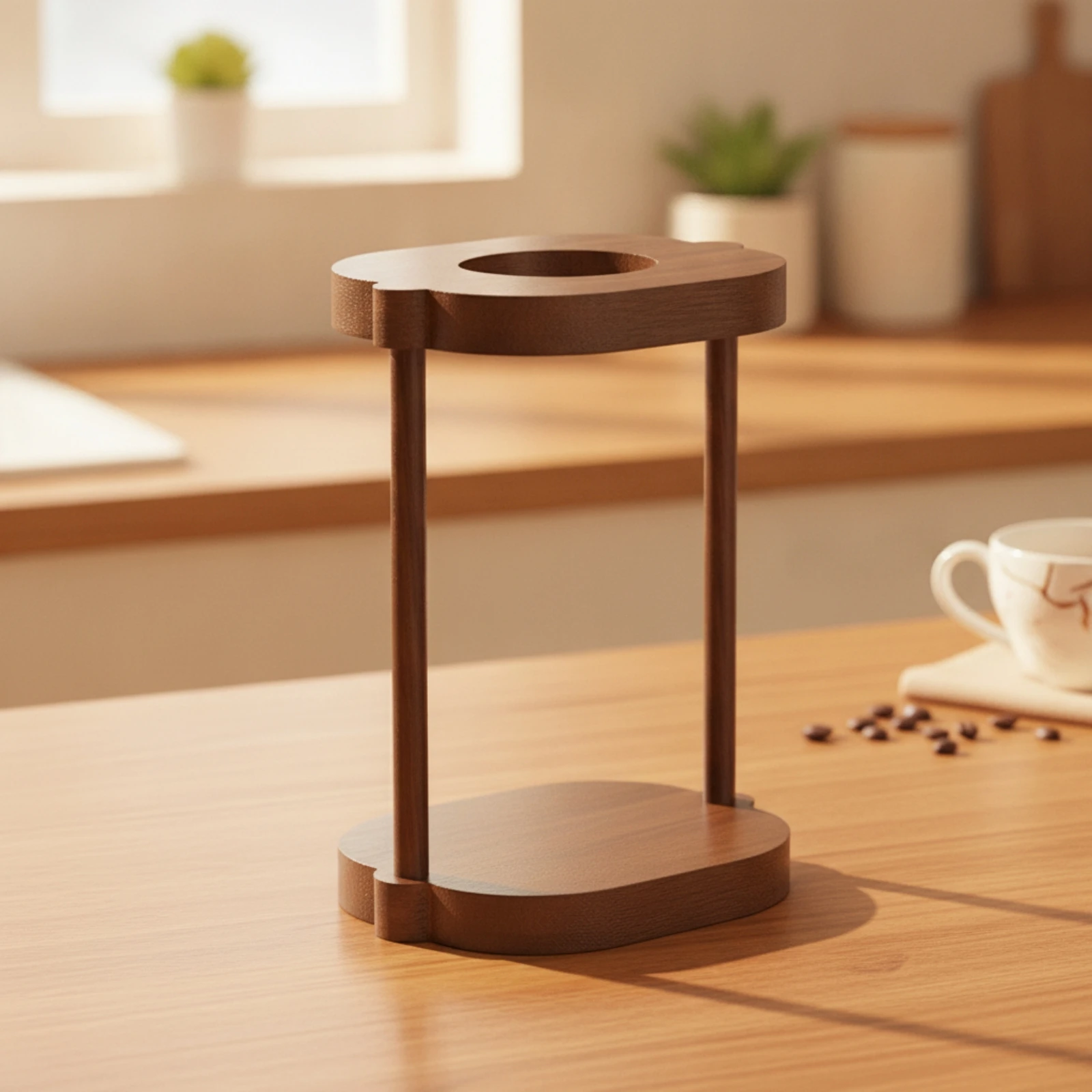 Pour-over Coffee Stand Freestanding Pour over Coffee Stand Hand-Brewing Rack Space-Saving Holder Manual for Home Baristas