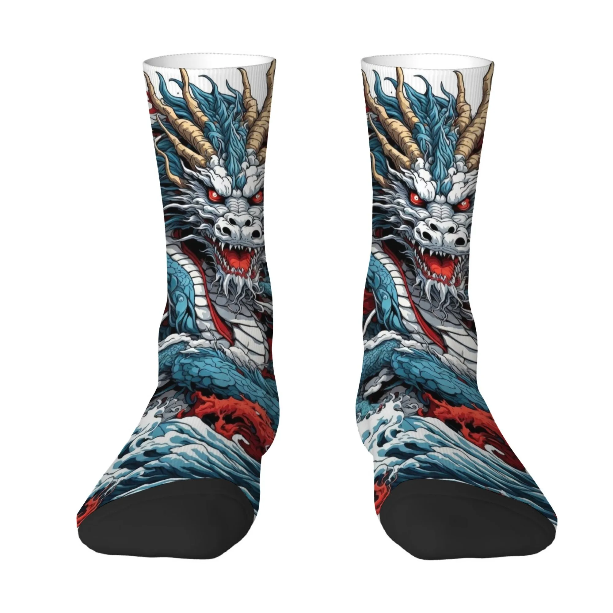 

Japanese-style Floating World Long Men's Socks Timeless Hobby Street Headband Monster Socks Passionate Soft and Happy Socks