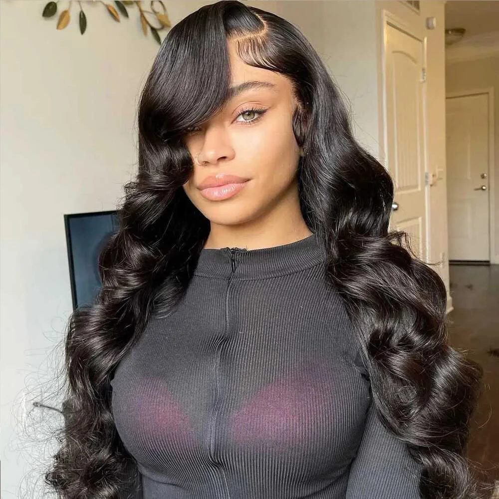 40 بوصة 200% كثافة الباروكات للنساء الشعر البشري قبل قطعها قبل قطع 13x4 الدانتيل الباروكات الجسم موجة الدانتيل الجبهة الباروكات