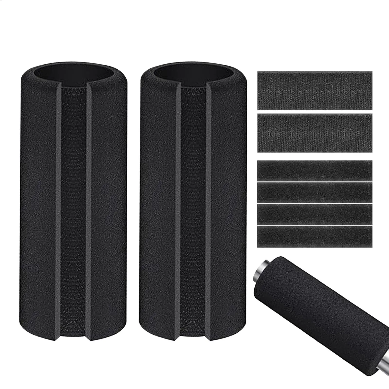 2pcs Foam Handle Grips Wrap Anti-slip Bicycle Motorcycle Handlebar Cover Universal Anti Vibration Foam Sleeve for Sports Travel