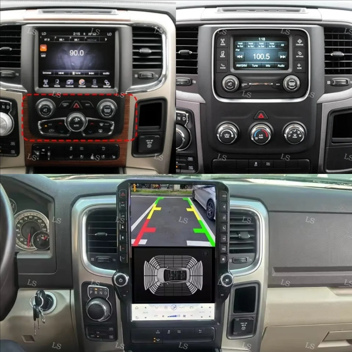 Android 14 CarPlay Car Radio For Dodge Ram 2013-2018 AI Touch Screen Multimedia Video Player GPS Navigation Car Accessories