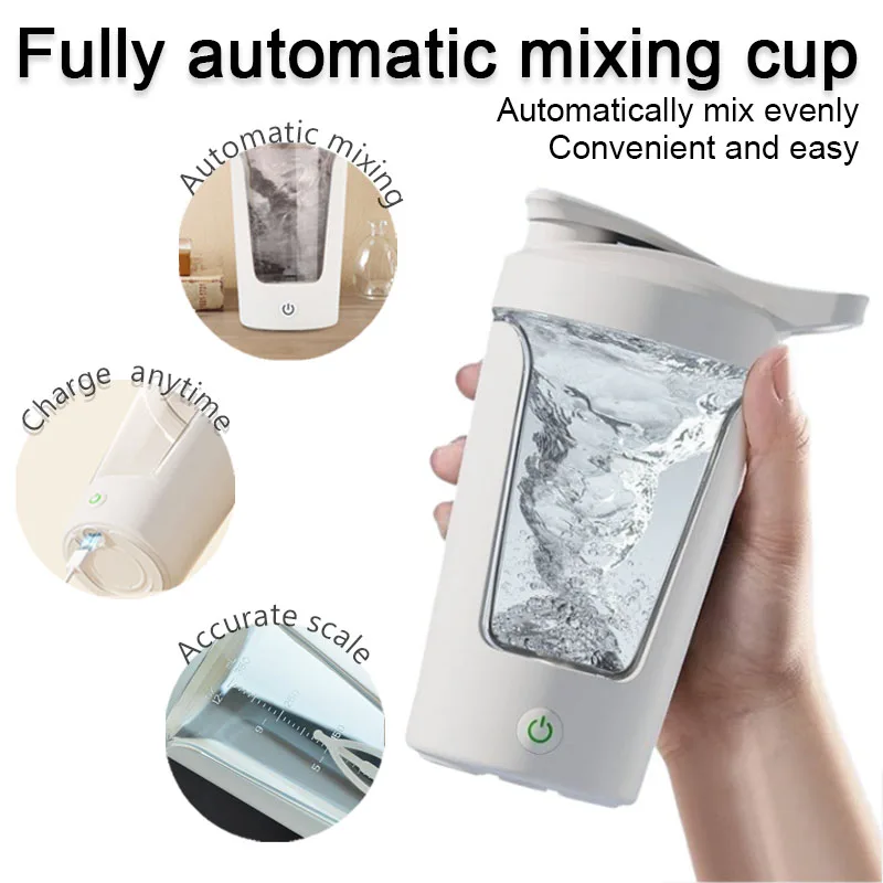 

Fully automatic electric mixing cup, one click mixing, temperature resistant, leak proof, portable food grade material water cup