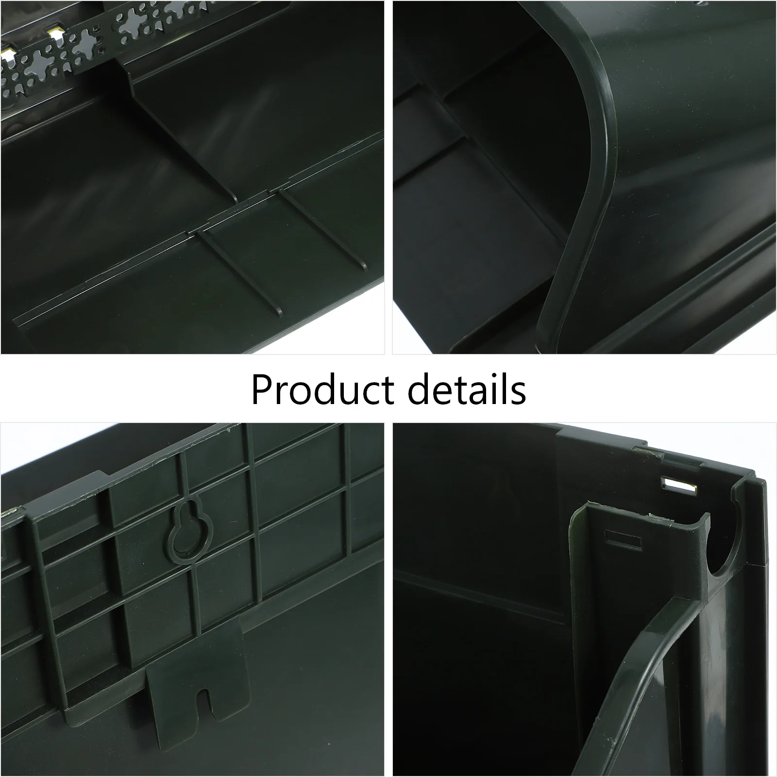 

Wall Mounted Flower Trough 33x14x18cm Military Green Vertical Planter Pot Space Saving Hanging Basket Garden Decor Plant Pots