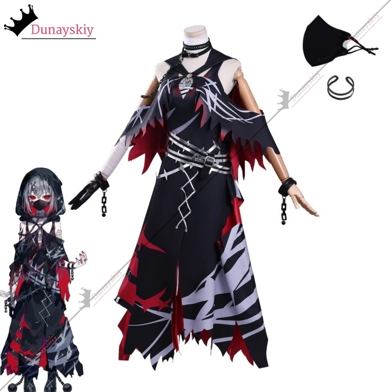 

‌‌Purple Wister Magical Girl Witchrial Cosplay Costume Shitou Arisa Sleevel Dress Anime Game Character Outfit Halloween Party‌‌‌