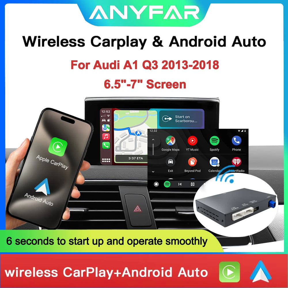 OEM Screen Upgrade Decoder Box for Audi A1 Q3 2012-2018, 6.5