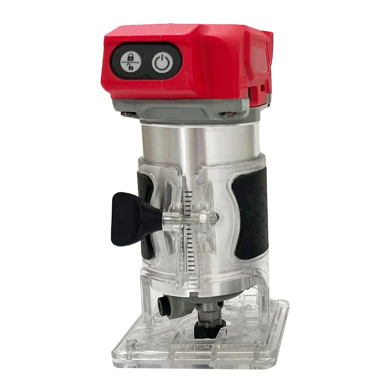 ماكينة تشذيب كهربائية بدون فرش 800 وات 30000 دورة في الدقيقة جهاز توجيه مدمج لاسلكي 5 سرعات ماكينة تشذيب النجارة لبطارية ميلووكي 18 فولت