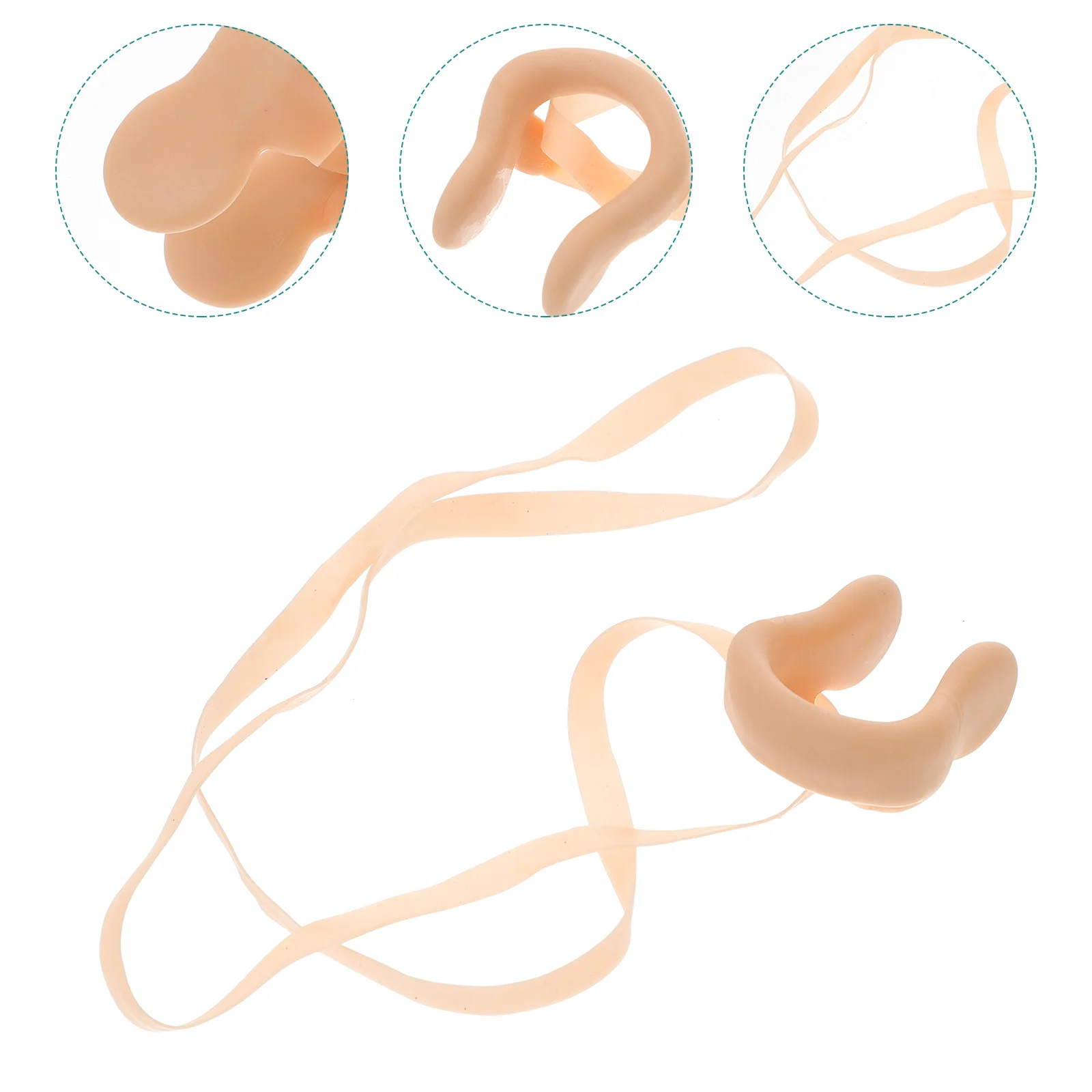 Swimming Nose Clip with String Comfortable Latex Plugs for Kids and Adults