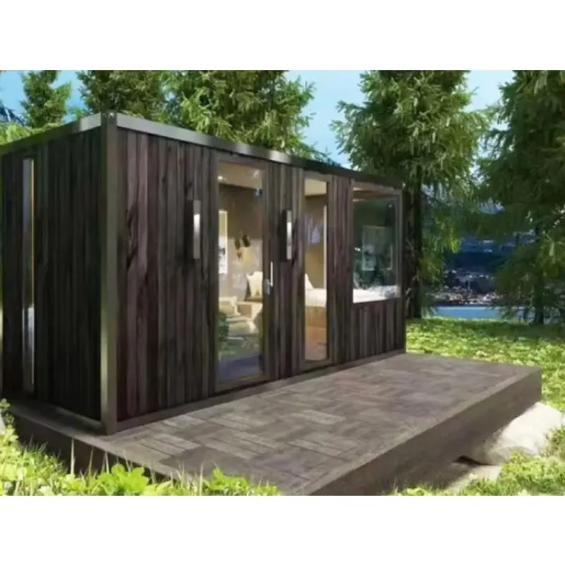 Foldable Tiny House Modular Prefab Cabin Granny Flat Holiday Home for Backyard and Farm Use