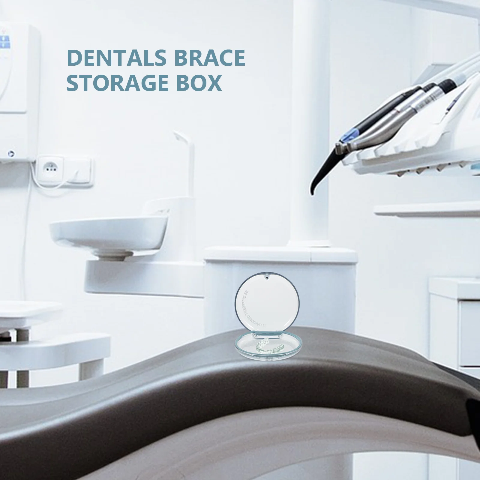 

Portable Denture Case Compact Retainer Container Stainless Steel and Pc Material Travel Friendly for Daily Outdoor Use Denture