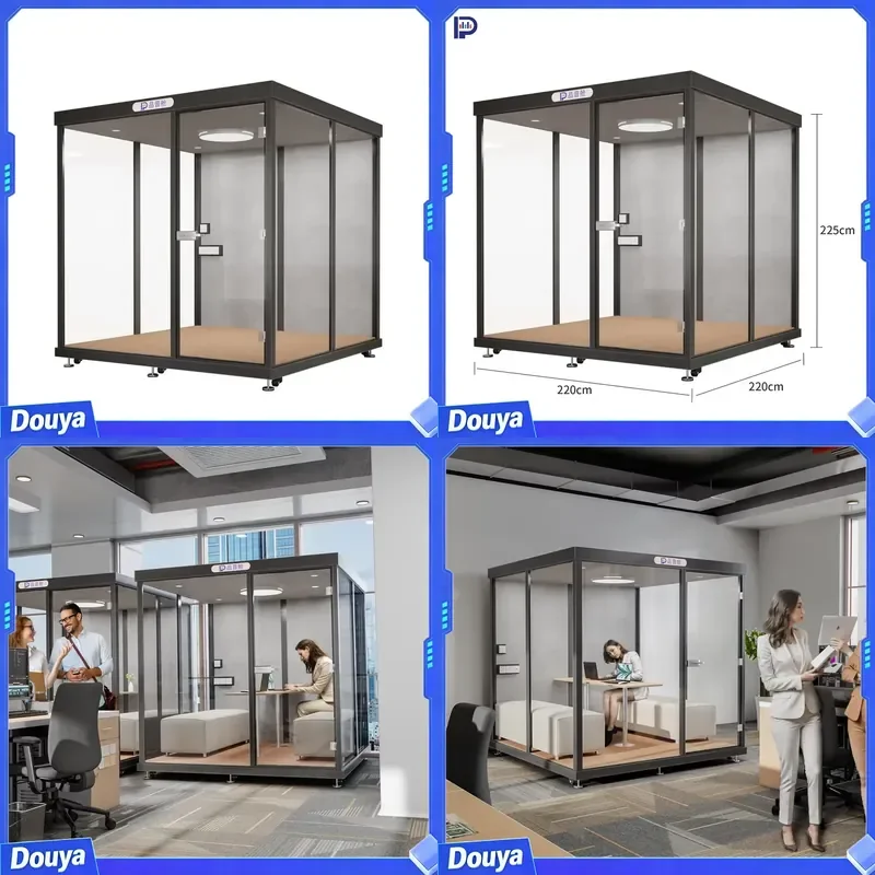 Easy to Assemble Various Sizes of Soundproof Rooms, Silent Rooms, Rectangular Recording Studios, Office Partitions
