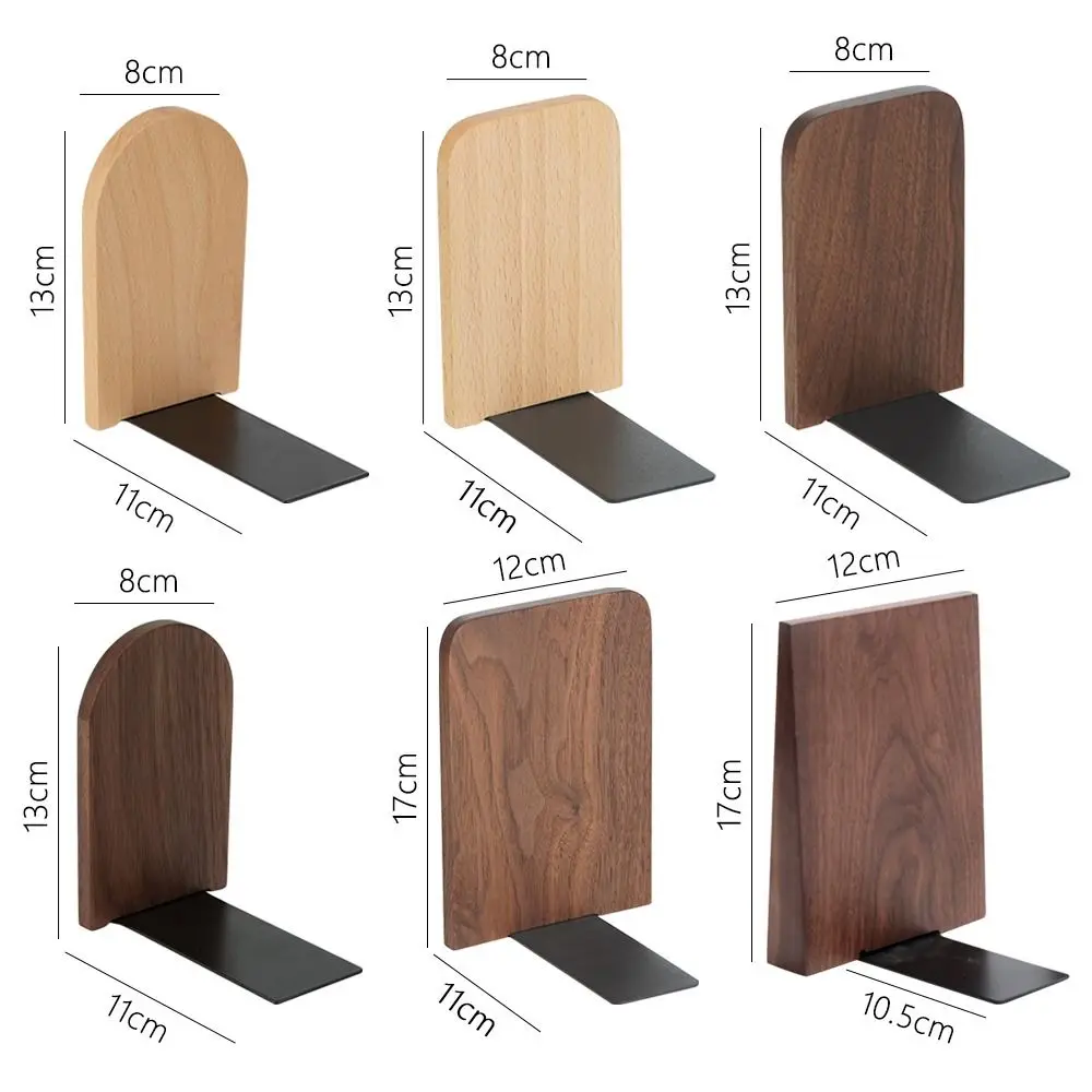 3 pezzi nuovi fermalibri in legno naturale antiscivolo supporto per libri addensato supporto per libri studenti