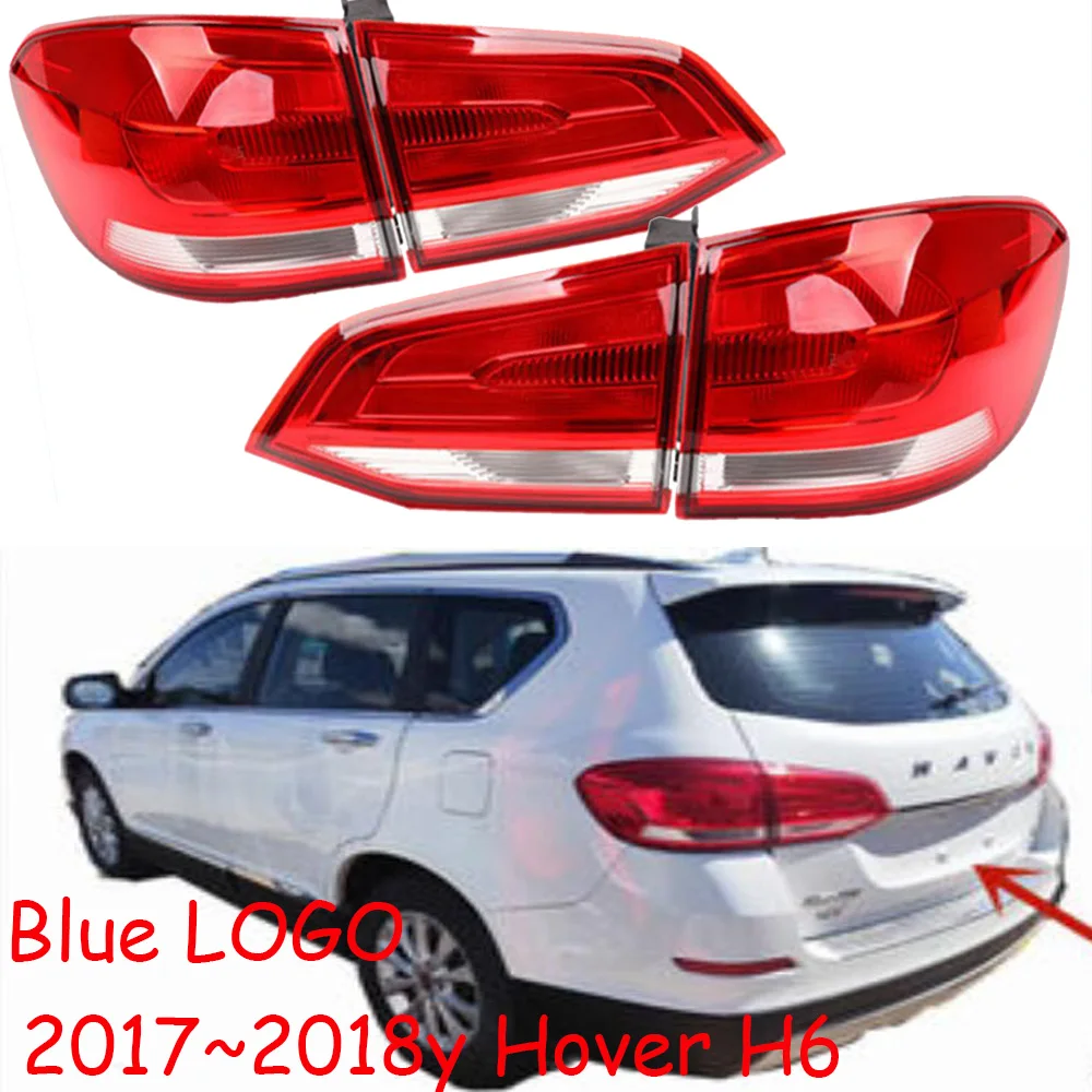 

1pcs car accessories bumper haval tail light Greatwall Hover H6 taillight Taillamp Blue LOGO 2017~2018y for Hover H6 fog lamp