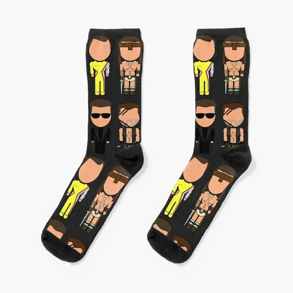 

Classic Arnie Movie Icons Socks professional running Climbing New year's Man Socks Women's