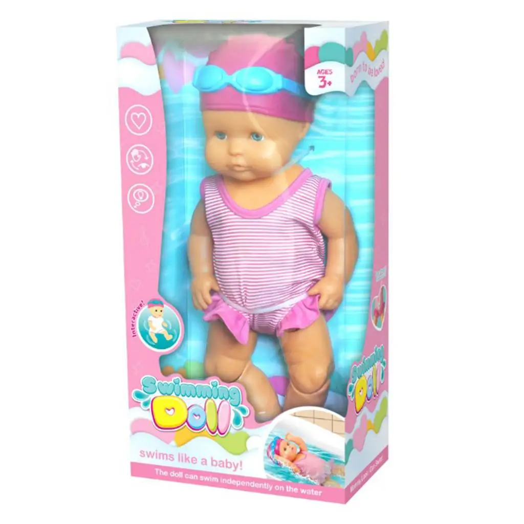 

Plastic Roleplaying Doll Kid Bath Swimming Pool Swimming Dolls Toy Kids for Bathroom Bath Waterproof Toy Kids Birthday Gift
