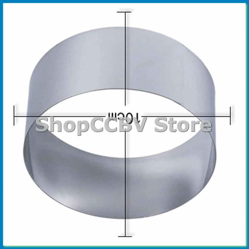 4/6/8 Inch Round Cake Mold Stainless Steel Baking Tool Cake Ring Set Biscuit Cutter English Muffin Ring DIY Tart Ring-A50M
