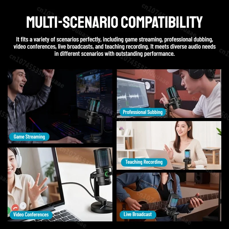 ميكروفون USB للألعاب Monster N32، ميكروفون مكثف قلبي 192 كيلو هرتز/24 بت مع فلتر بوب للكمبيوتر الشخصي Youtube Gaming Live Stream Dubbing #6