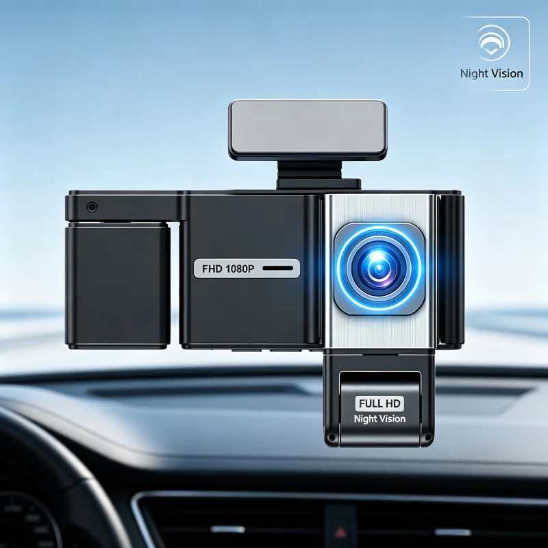 Cámara de salpicadero de cuatr - Dash Cam Night Vision Infrared reseña y precio