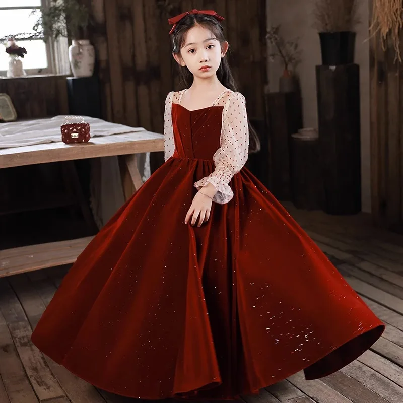 Luxury Dresses for Girl Dress for Wedding Elegant  Girls Clothes Kid's Festa Junina Dresses on Offer Liquidation Girl Party