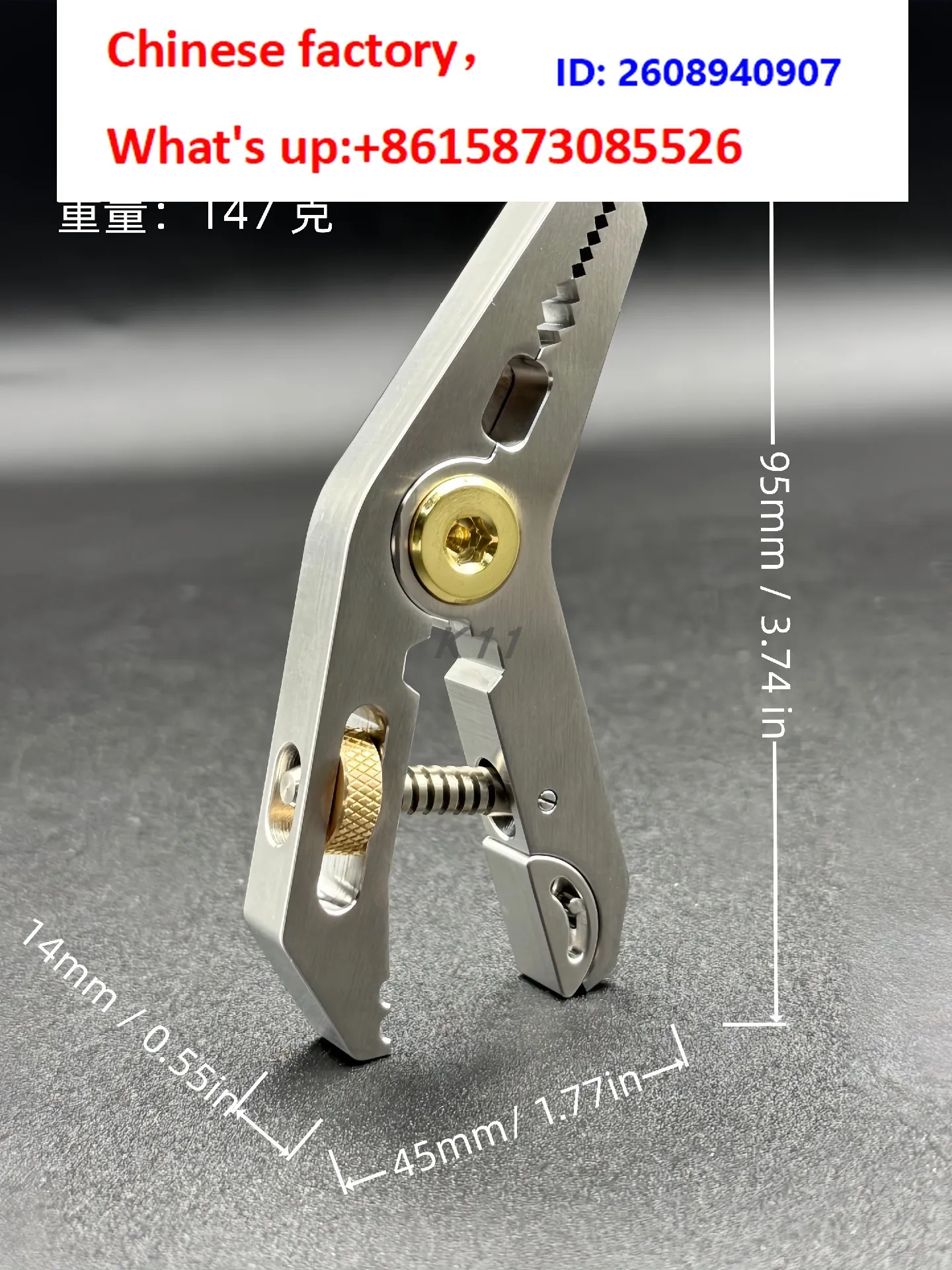Decompression Toy Multipurpose Pocket Pliers 5-in-1 Clamp Holder Wrench Pliers EDC Tool Clamp