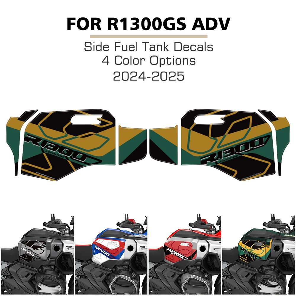 

Motorcycle Knee Pad Tank Protector Stickers Side guards Paint Protection Decal For BMW R1300GS Adventure R 1300 GS ADV 2024 2025