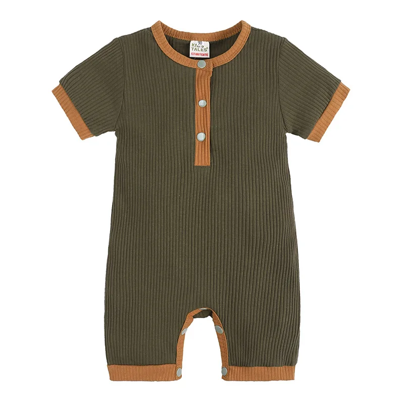 Summer Baby Costume Bamboo Pajama Short Sleeve Jumpsuit 0 3 6 9 12 18 24 Months Girl Rompers Boy Sleepwear Newborn Bodysuit