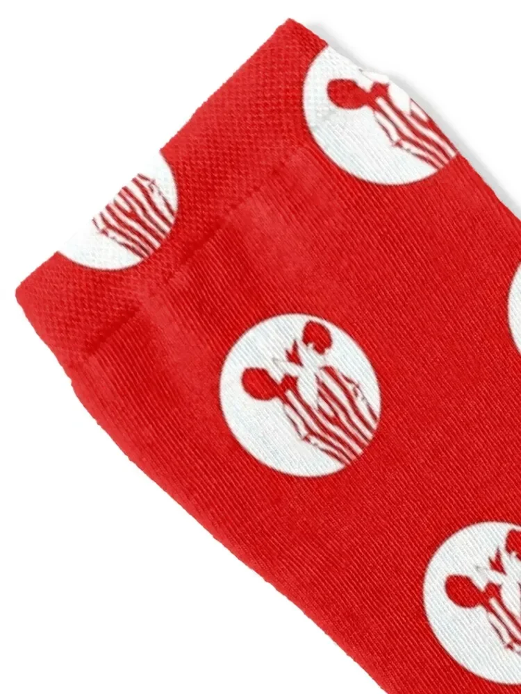 Red Ink Zebra Socks FASHION funny sock anti slip football essential Boy Child Socks Women's