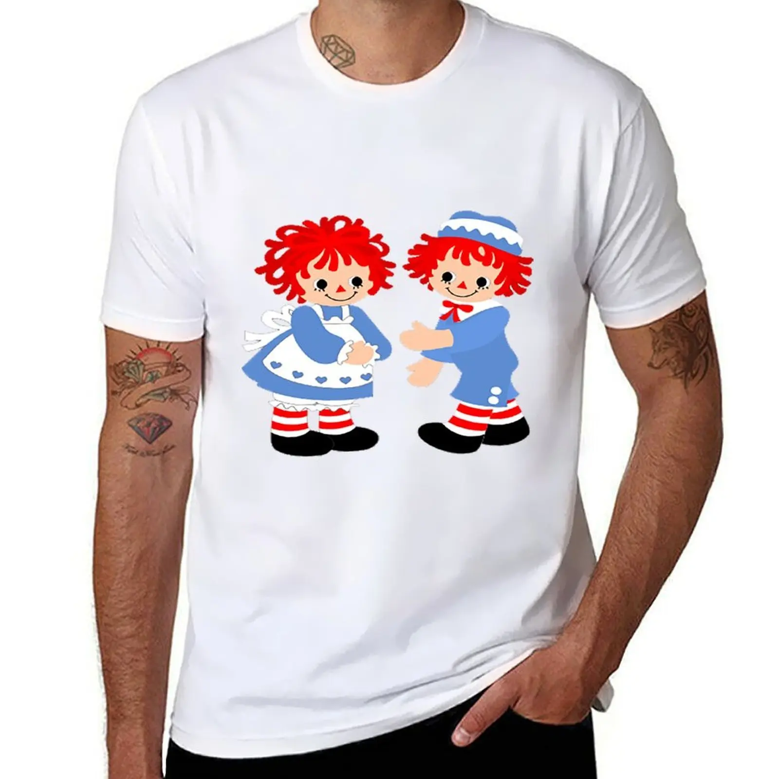 

Raggedy Ann And Raggedy Andy T-Shirt t shirts for man cotton man t shirt designer T-Shirt