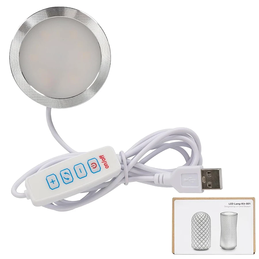 USB Ultra-Thin Aluminum Alloy Lamp LED Spotlight Cabinet Light 5V Low Voltage Touch Dimming Showcase Decorative Downlight