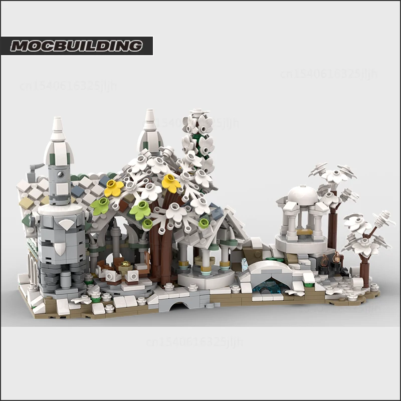 The Rings Movie Scence Moc Building Blocks Mini 10316 Winter Version Technology Bricks Creative Display Model Toys Gifts