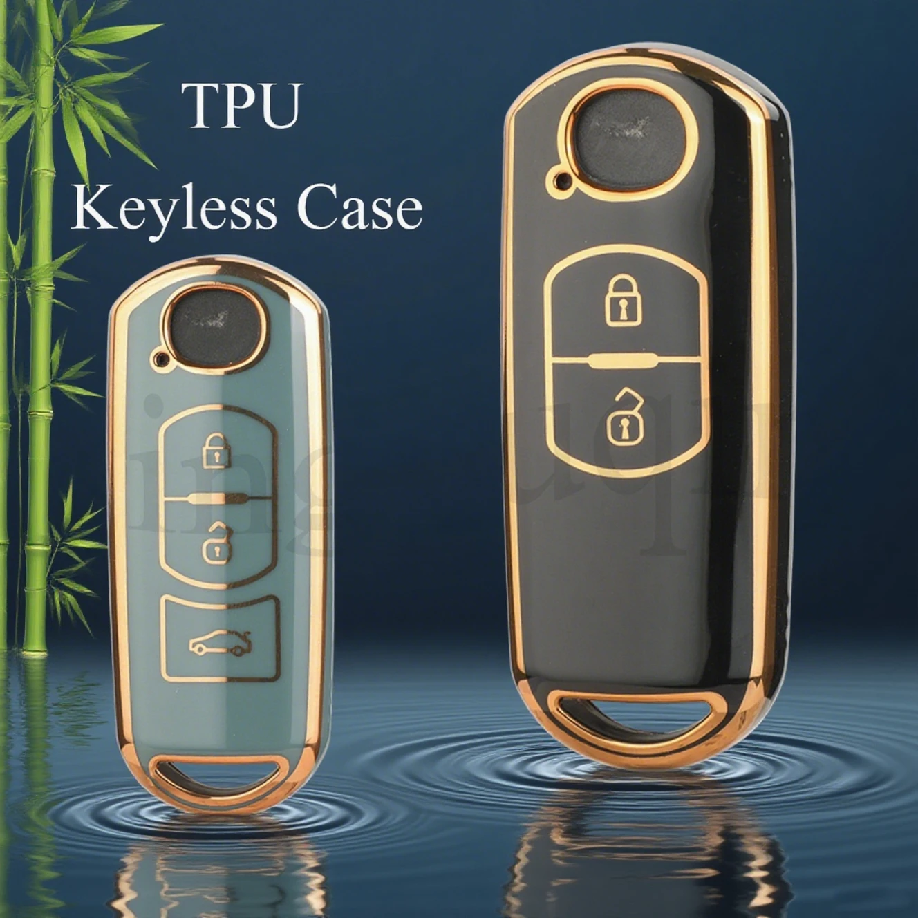 

Jingyuqin 2/3 Buttons Soft TPU Car Key Case Fob For Mazda 2 3 6 Atenza Axela Demio CX-5 CX5 CX-3 CX7 CX-9 2015-2019 Accessories