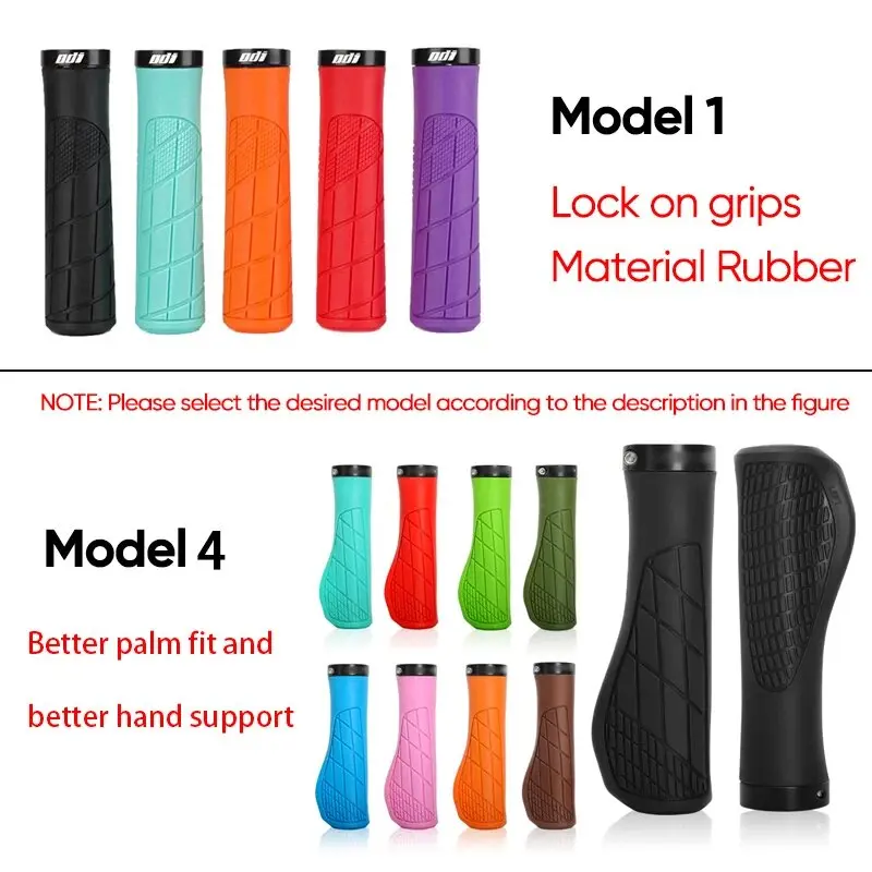 ODI Grip Silicone Bike Grips Ergonomic Mountain Bike Handlebar Cuff Soft Shockproof MTB Handle Cuffs Grips Bicycle Accessories