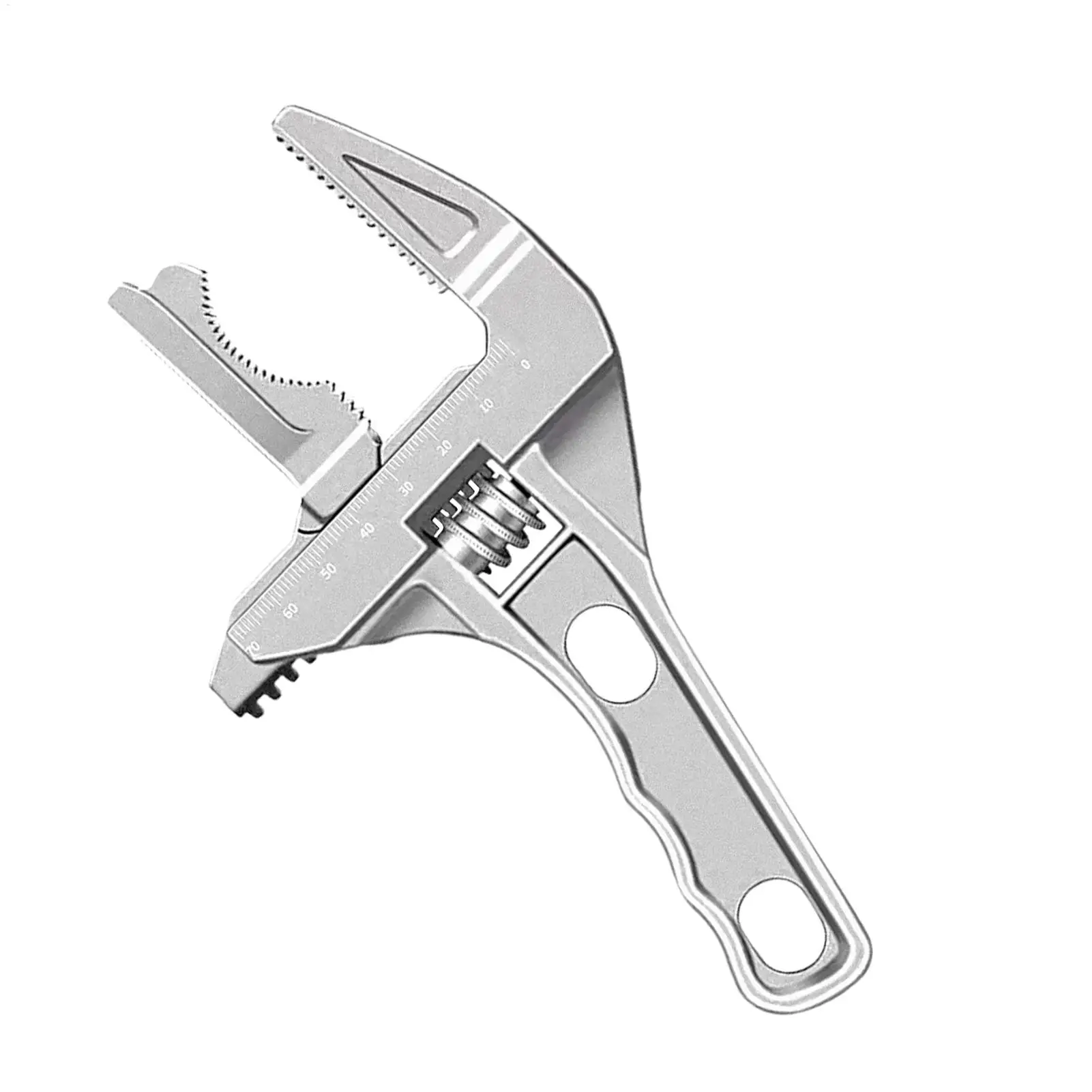 Locking Adjustable Wrench 0.2-2.7 Inch Adjustable Sink Wrench Faucet Tool Working Tools for Shower Pipe Valve Plumbing
